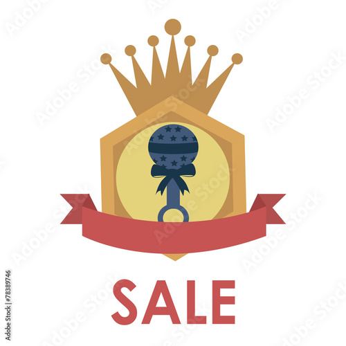 sale or discount of  rattles for boys  over white color backgrou