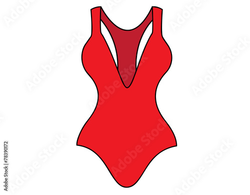 swimsuit red color