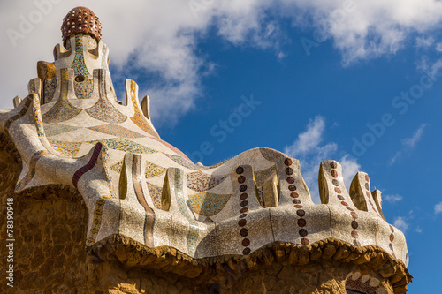 Le parc Guell de Antonio Gaudi à Barcelone photo