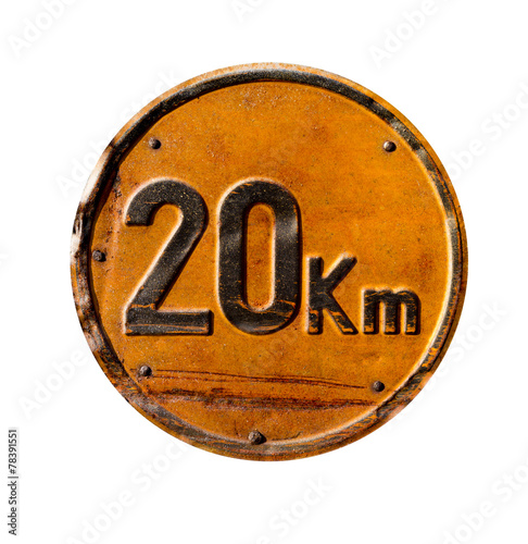 20 KmH Schild