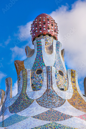 Le parc Guell de Antonio Gaudi à Barcelone