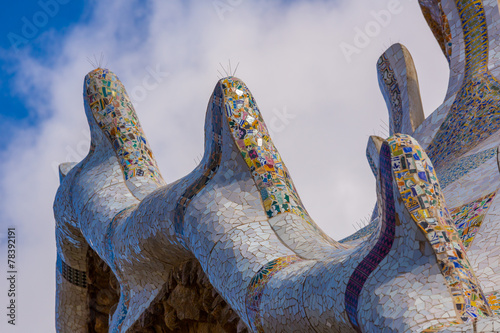 Le parc Guell de Antonio Gaudi à Barcelone