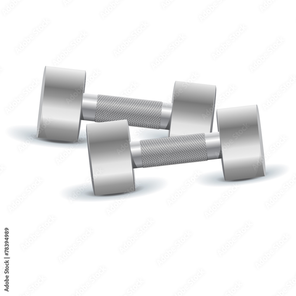 Dumbbells, vector, illustration Dumbbells, vector, illustration