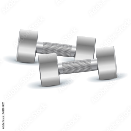 Dumbbells, vector, illustration