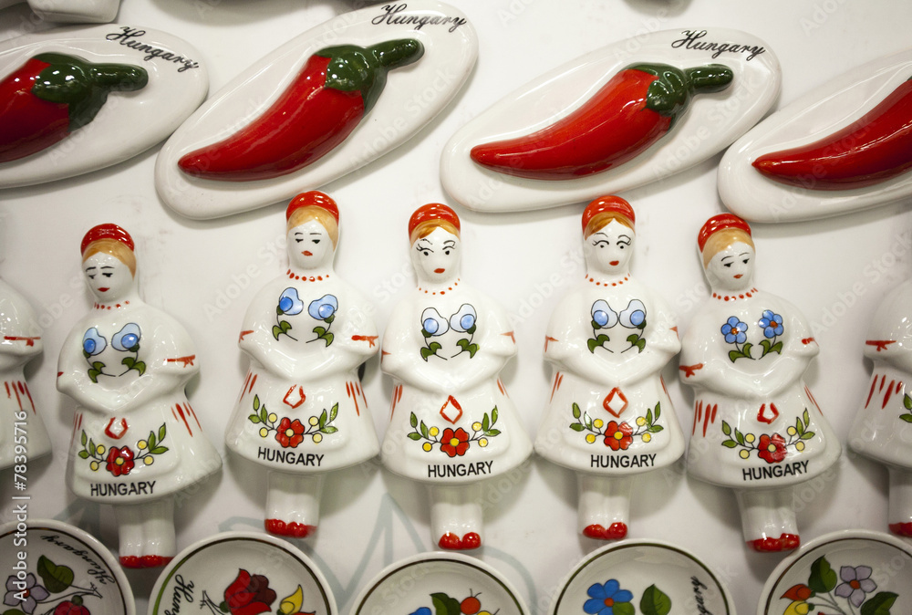 Artistic hungarian handmade porcelain china fridge magnets as so