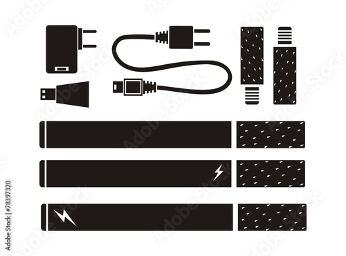 e-cigarette kits - silhouette photo