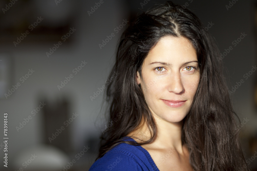 Pretty Woman Smiling At The Camera Pretty Woman Smiling At The Camera