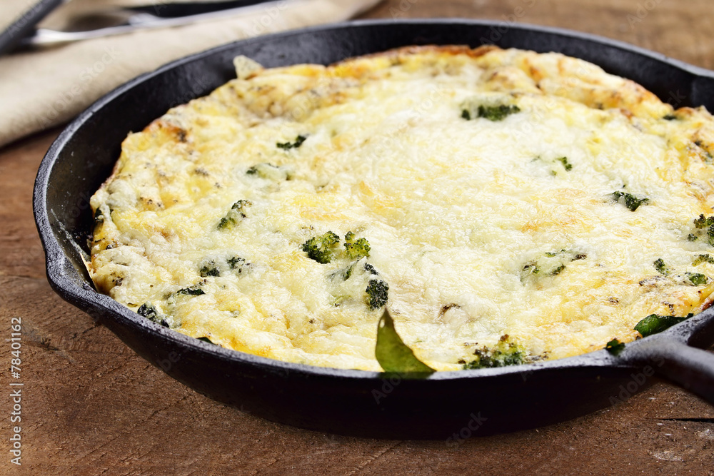 Broccoli, Mushroom and Spinach Frittata Broccoli, Mushroom and Spinach Frittata