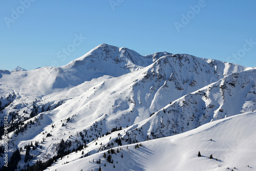 Ski Winterlandschaft Saalbach-Hinterglemm