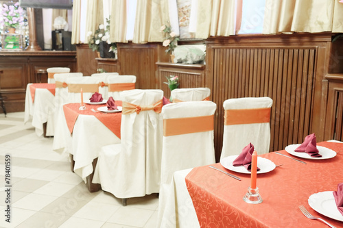 Interior of restaurant