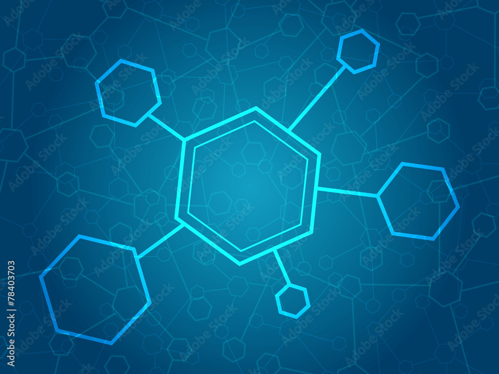 Abstract molecules background Abstract molecules background