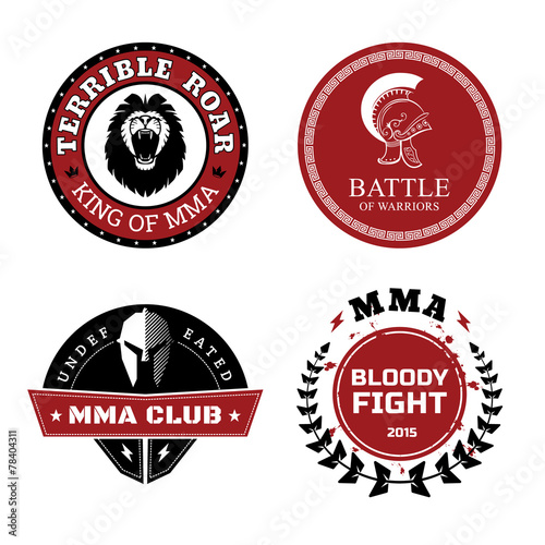 MMA Labels - Mixed Martial Arts Design