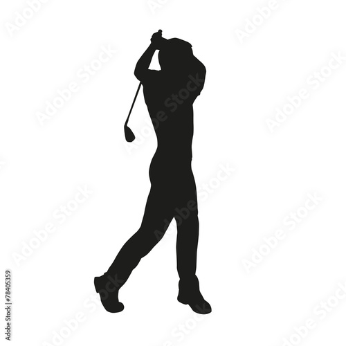 Golfer silhouette