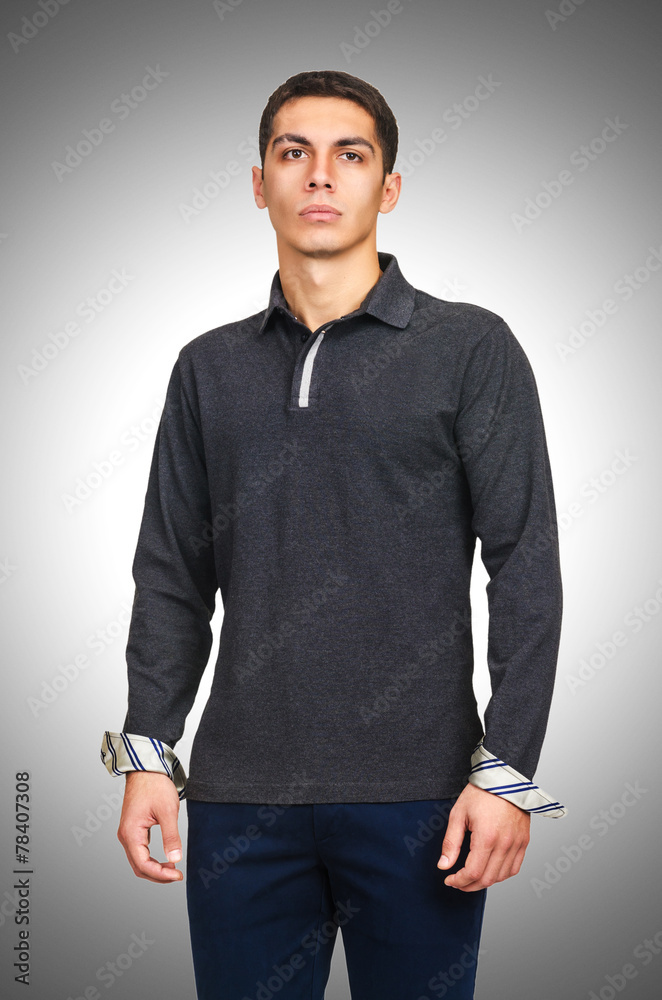 Fototapeta premium Male sweater isolated on the white