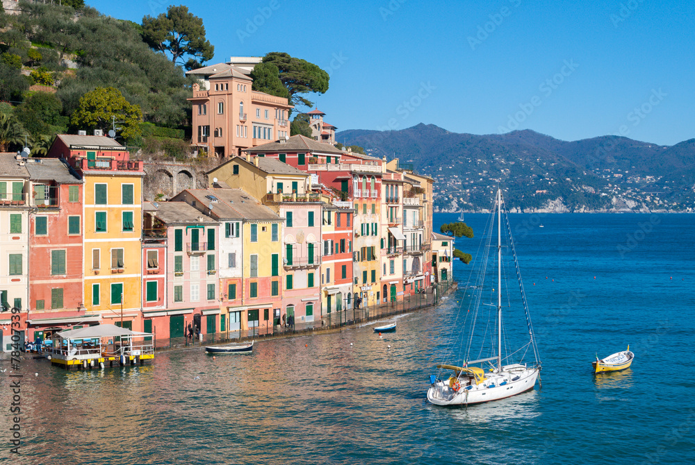 The promenade of Portofino