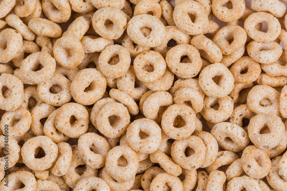 Naklejka premium O shaped cereal background