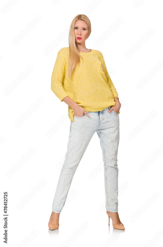 Young woman in fashion concept Young woman in fashion concept