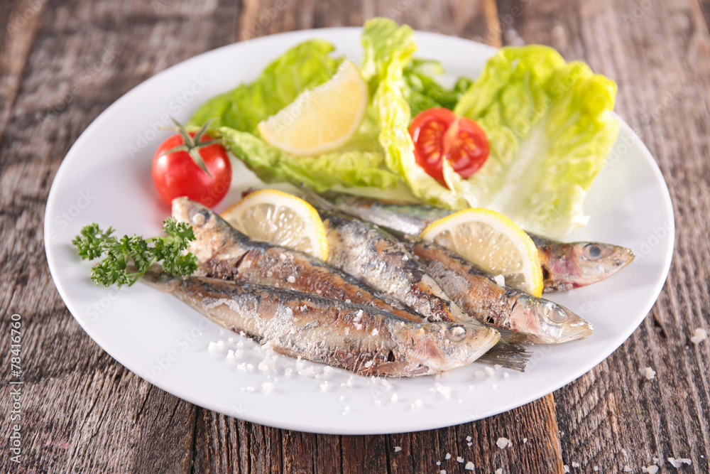 grilled sardine