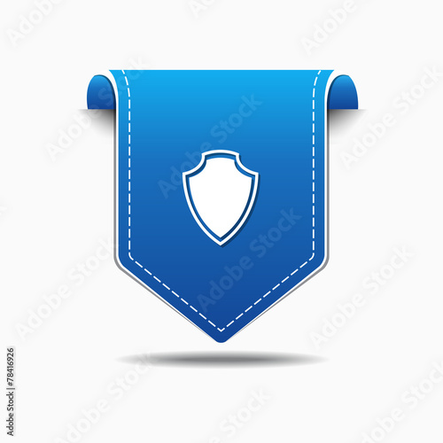 Free Download Shield Sign blue Vector Icon Design - GFXLoad
