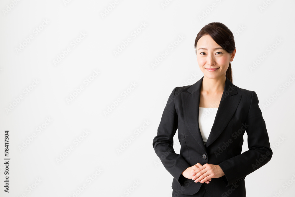 asian businesswoman on white backgroound asian businesswoman on white backgroound