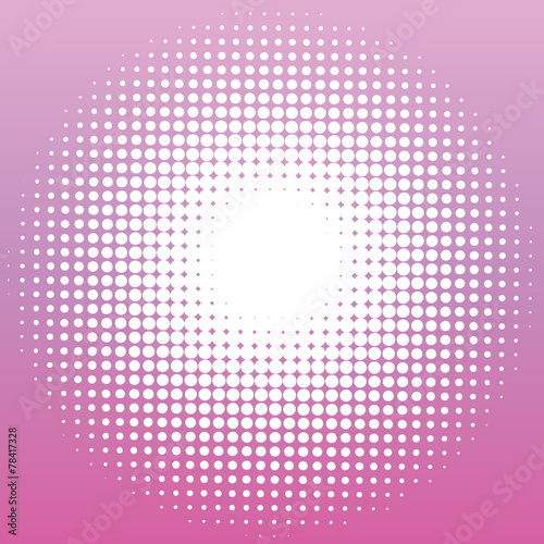 dots ina circle purple background
