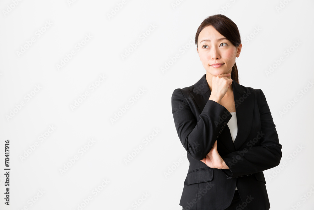 asian businesswoman on white backgroound asian businesswoman on white backgroound