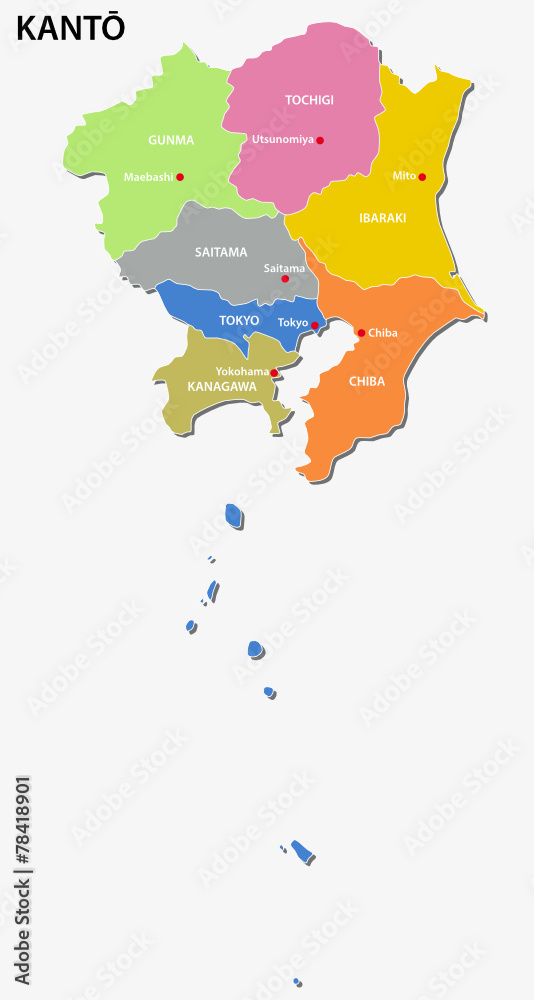 kanto region map