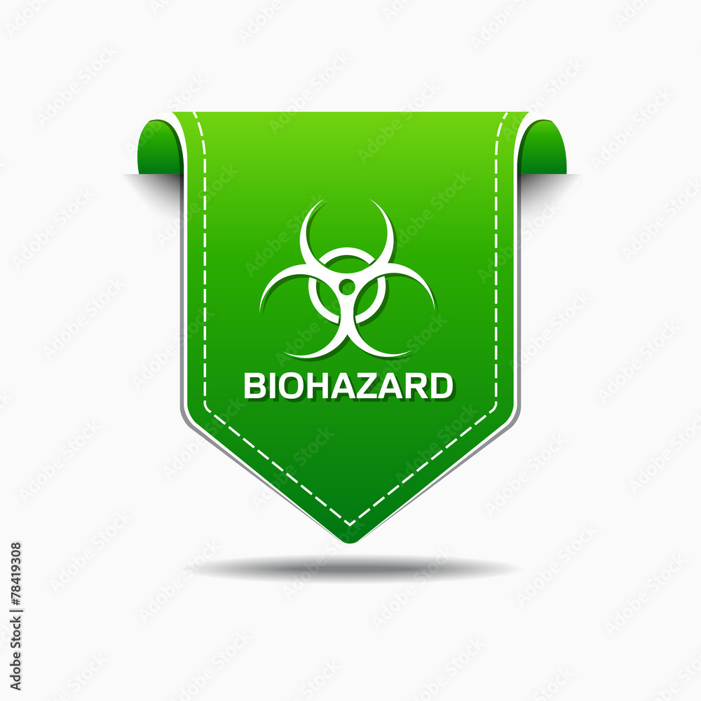 Biohazrd Sign Green Vector Icon Design Biohazrd Sign Green Vector Icon Design