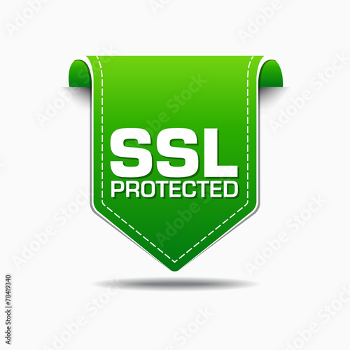 SSL Protected Green Vector Icon Design