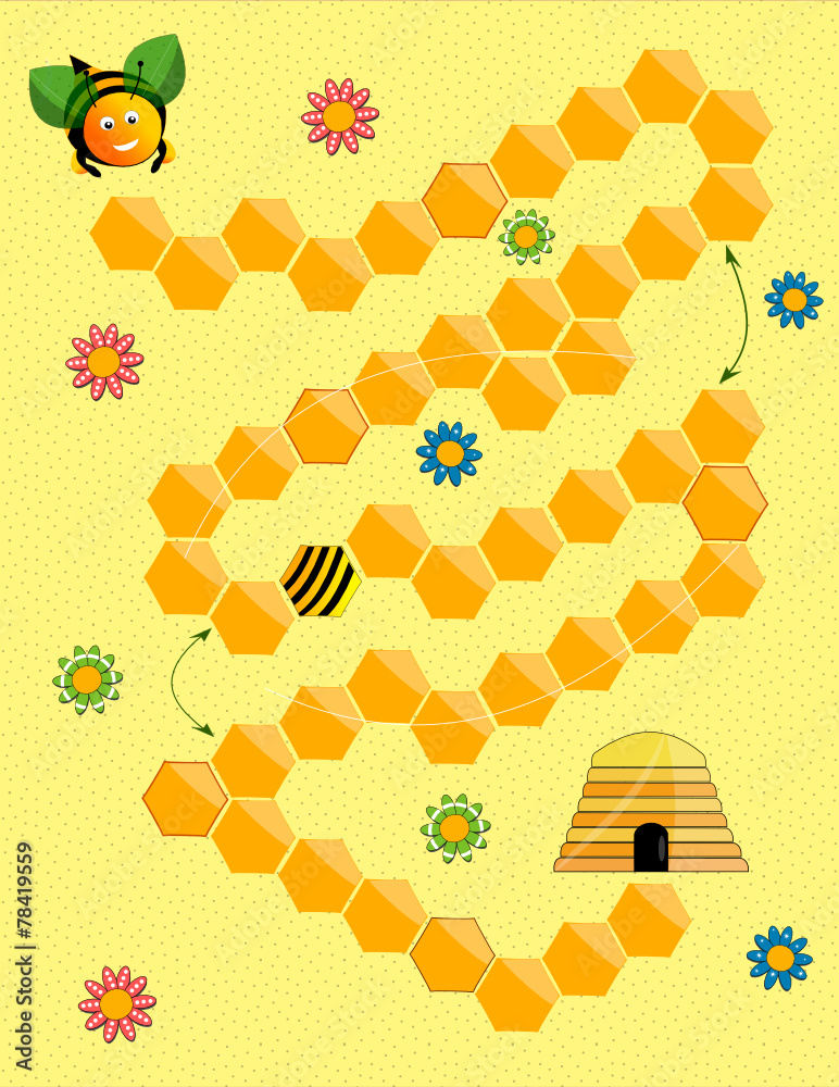 Jeu de plateau, thème abeille