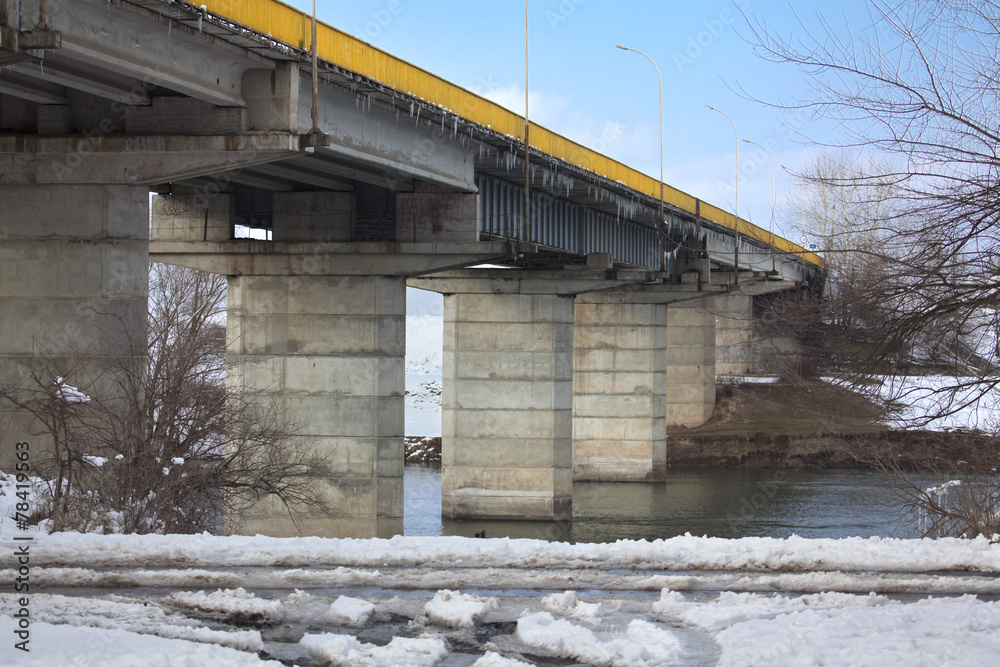 icicles on the bridge