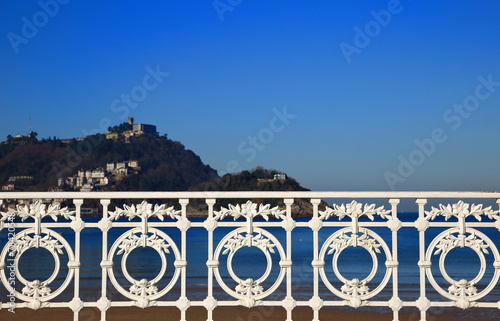 Fototapet San Sebastian-The railing