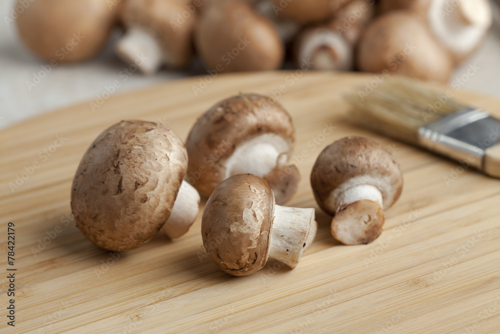 Fresh chestnut mushrooms Fresh chestnut mushrooms