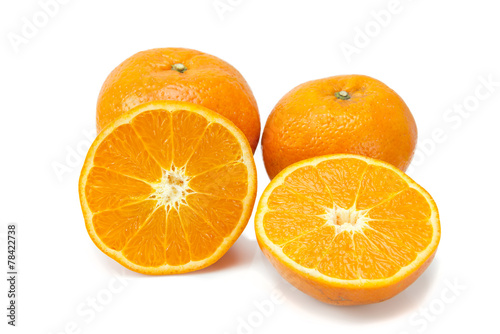 orange isolated on white background