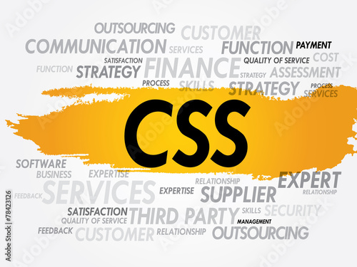 CSS word cloud, business concept