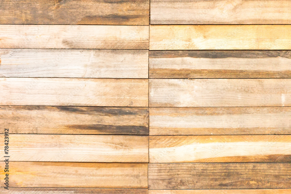 Brown clean wood plank wall texture background
