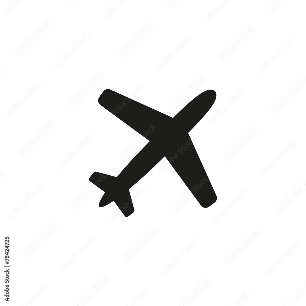 Obraz premium The plane icon. Travel symbol. Flat