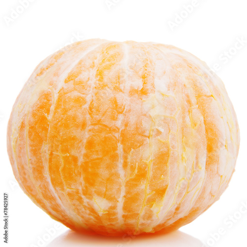Peeled orange fresh tasty