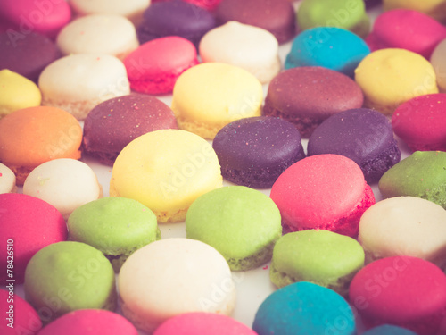  french colorful macarons 