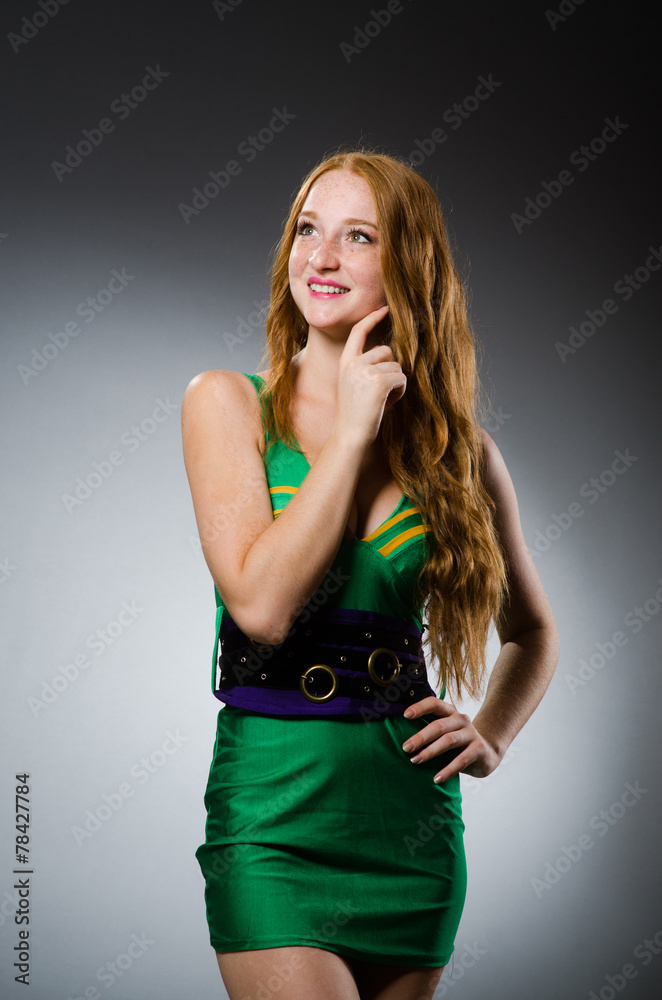 Woman in fashion clothing concept