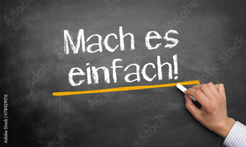 Mach es einfach!