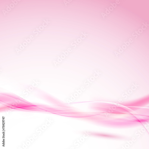 Abstract pink swoosh wave for wedding background