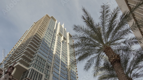 4K Time lapse close up shadow Skyscraper Phoenix