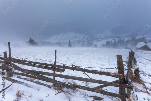 Clearing Snow Storm in the Rocky Mountains photo