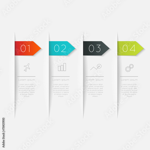 Vector colorful info graphics for your business presentations.