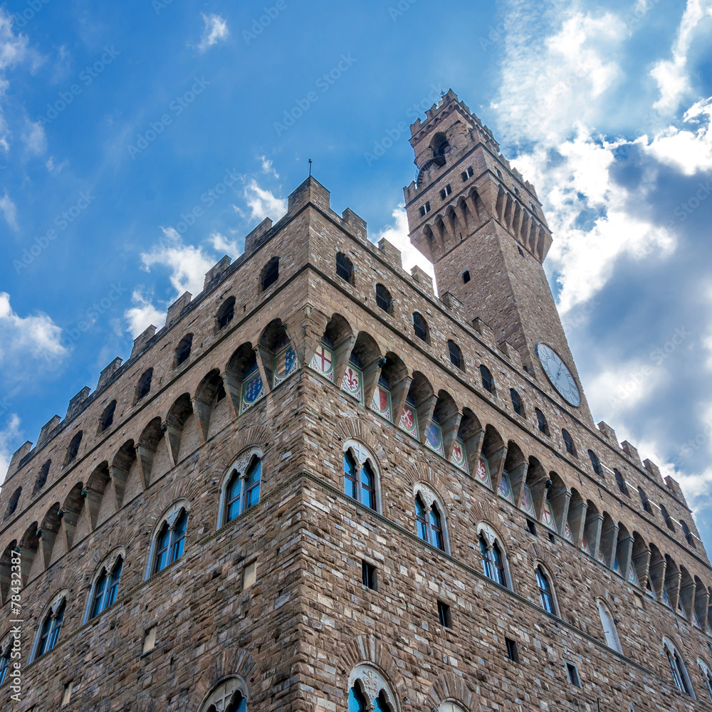 Palazzo Vecchio in Piazza della Signoria in Florence