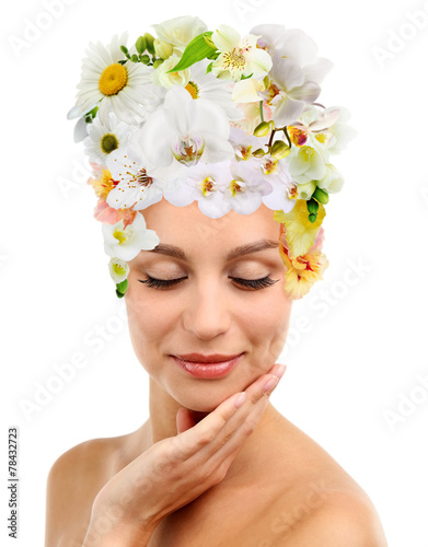 Beautiful young woman with ...
