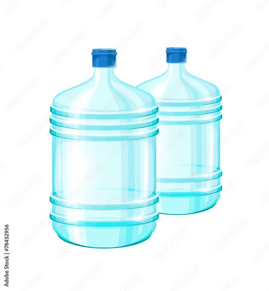 realistic illustration with a bottle of water realistic illustration with a bottle of water