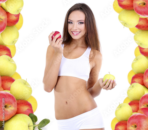 Beautiful young woman with ...