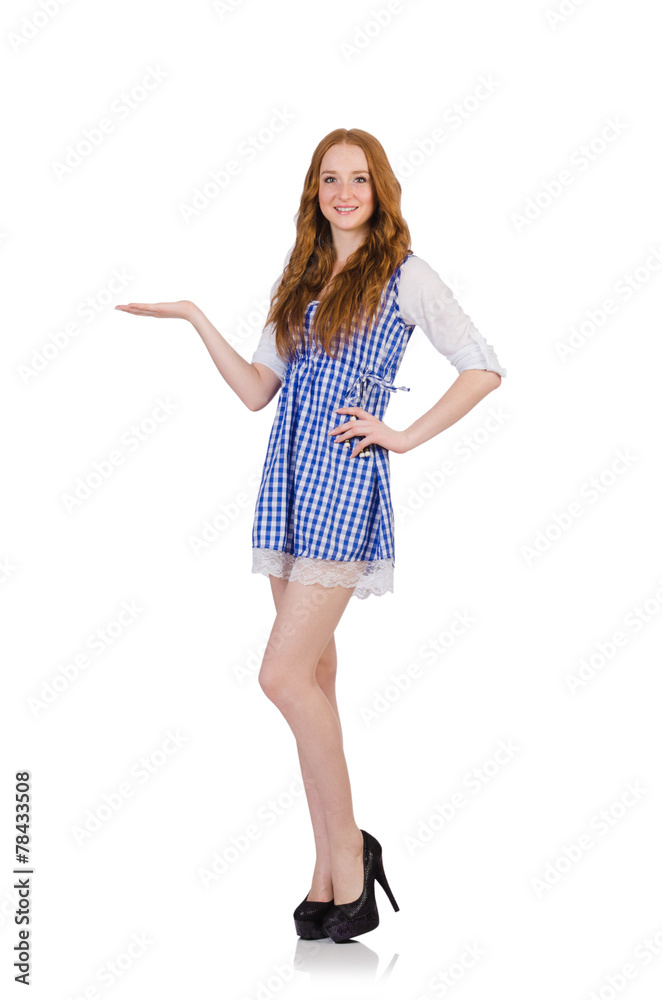 Woman isolated on the white background Woman isolated on the white background